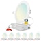 Sunperian 6 Inch Ultra Thin LED Recessed Downlights 5 CCT 2700K-5000K 12W 1000LM Dimmable 6-Pack SP34240-6PK - alternate 1